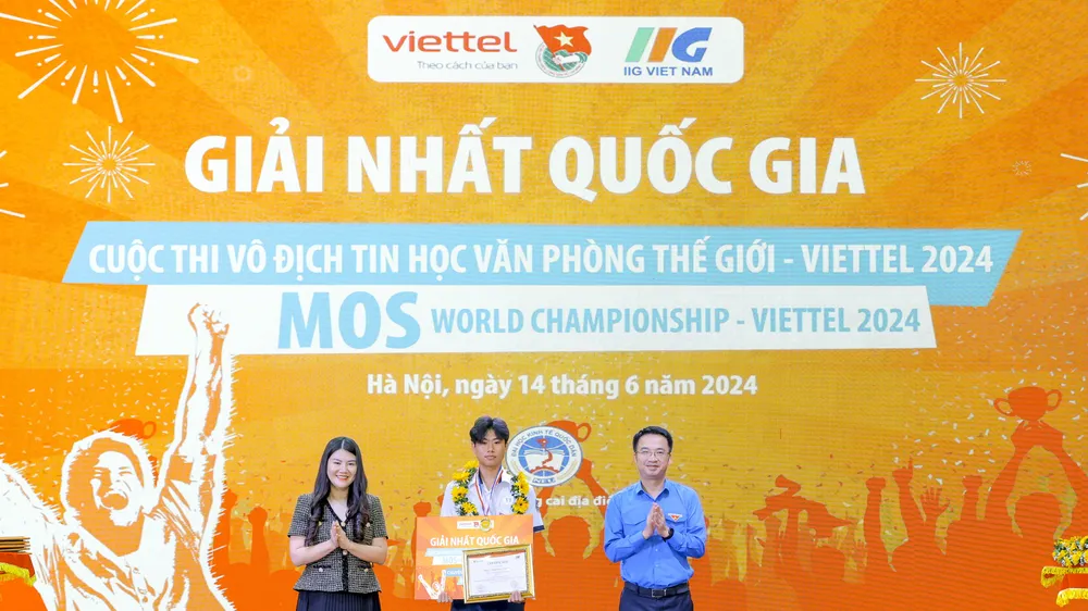Vinh danh 6 nhà vô địch quốc gia Cuộc thi Vô địch tin học văn phòng thế giới năm 2024