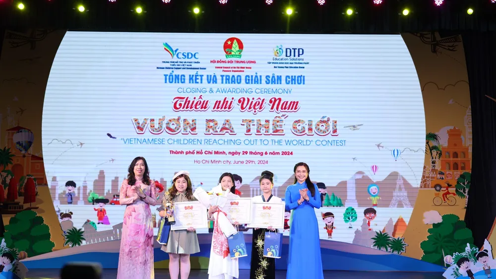Trường Tiểu học Nguyễn Thượng Hiền (TP Hải Phòng) đoạt giải nhất cuộc thi"Thiếu nhi Việt Nam - Vươn ra thế giới" năm 2024
