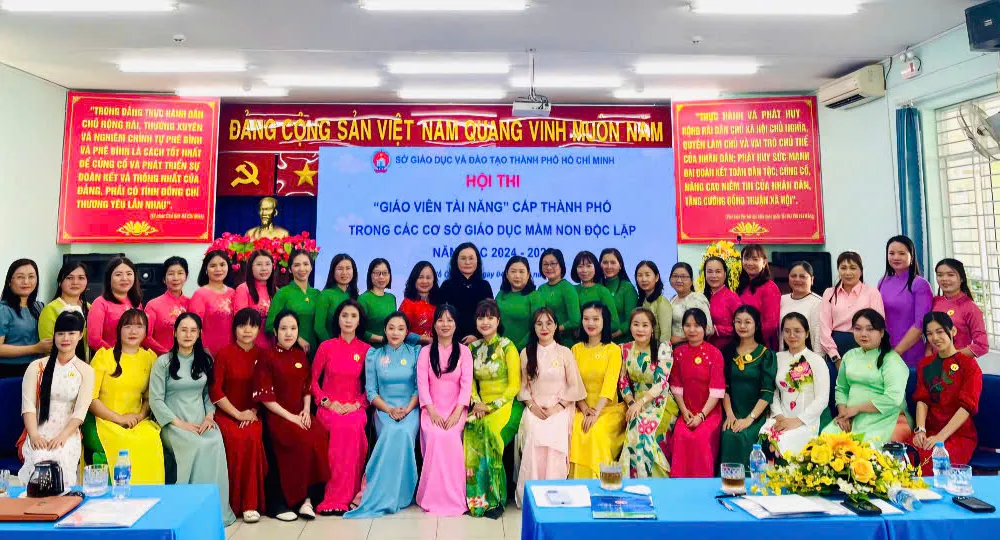 TPHCM: Giáo viên cơ sở mầm non độc lập tham gia hội thi giáo viên dạy giỏi