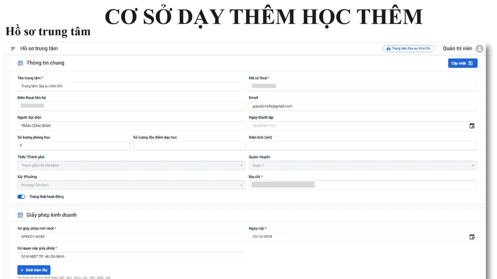 TPHCM: Triển khai cổng thông tin quản lý về dạy thêm, học thêm
