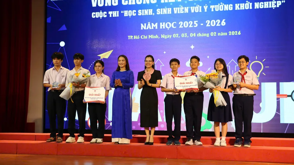 Trao giải cuộc thi ý tưởng khởi nghiệp của học sinh, sinh viên