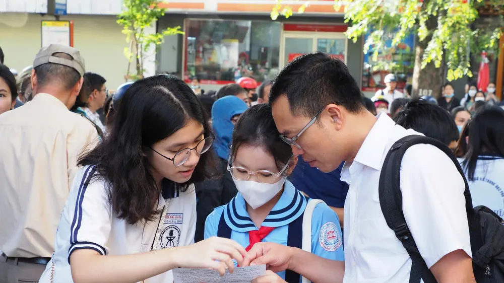 Học sinh tham gia khảo sát vào lớp 6 Trường THCS-THPT Trần Đại Nghĩa năm học 2025-2026
