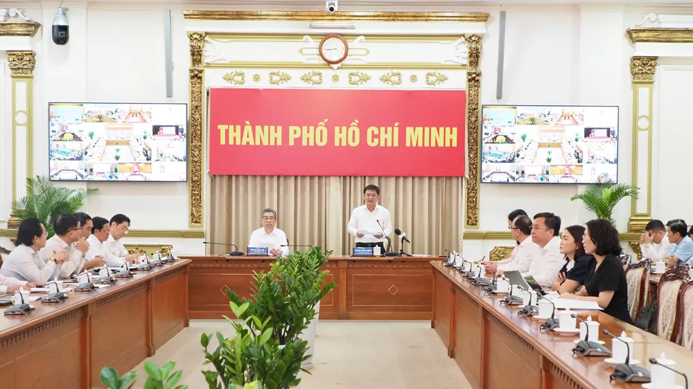 Điểm cầu trực tuyến tại TPHCM tham dự Hội nghị tổng kết năm học 2025-2026 và triển khai nhiệm vụ năm học 2026-2027 do Bộ GD-ĐT tổ chức