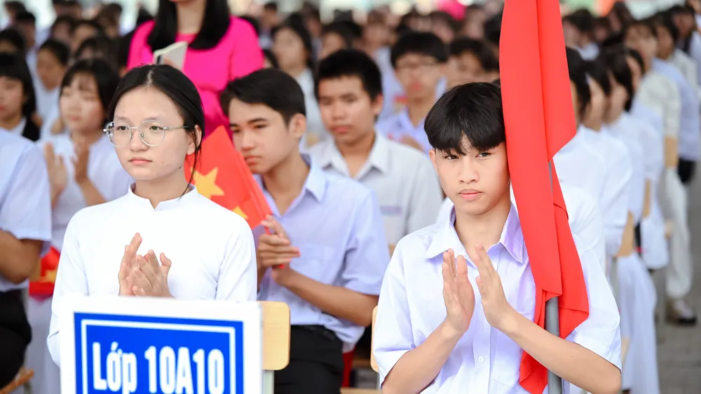 Học sinh TPHCM trong ngày khai giảng năm học 2026-2027