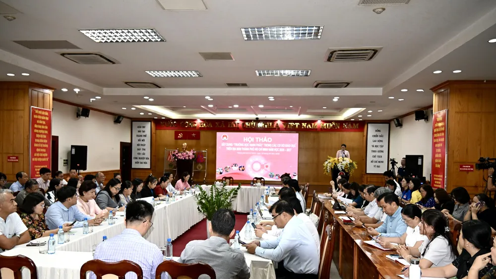 Hội thảo xây dựng “Trường học hạnh phúc” năm học 2026-2027 do Sở GD-ĐT TPHCM tổ chức vào sáng 30-7