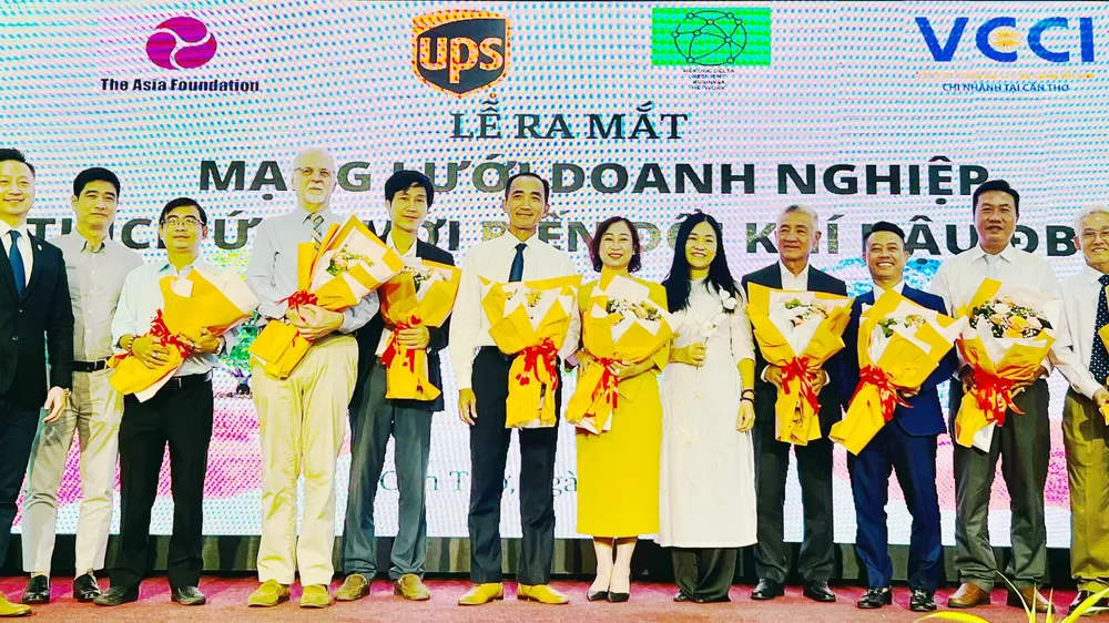 Ra mắt mạng lưới doanh nghiệp thích ứng với biển đổi khí hậu vùng ĐBSCL
