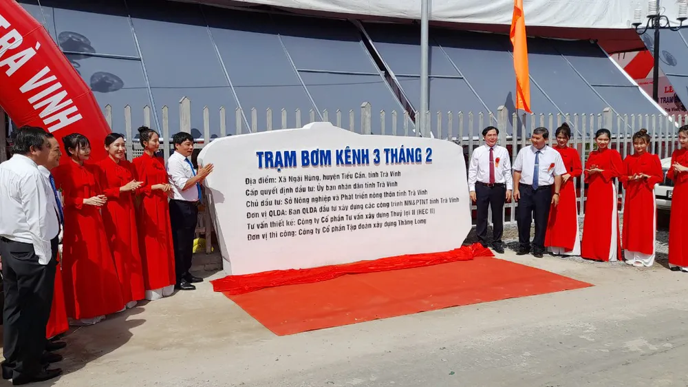 Trà Vinh: Khánh thành trạm bơm Kênh 3 tháng 2 hơn 244 tỷ đồng