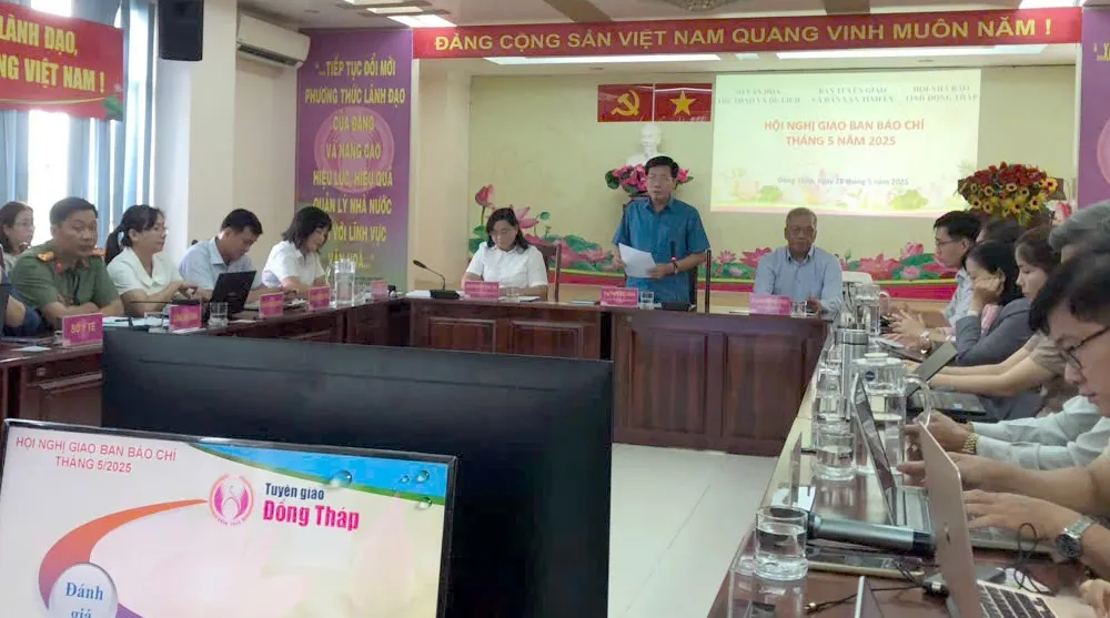 Đồng Tháp tổ chức Hội nghị giao ban báo chí tháng 5 