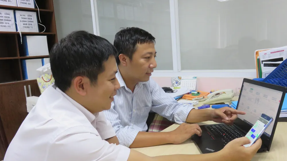 Chuyển đổi số giúp nhân viên ngành nước dễ dàng liên kết dữ liệu tại hiện tường, từ đó xử lý kịp thời các sự cố về nước