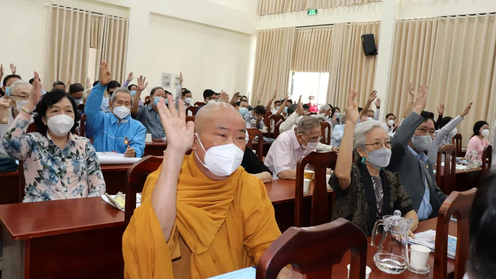 Đại biểu thống nhất các chương trình hiệp thương tại hội nghị