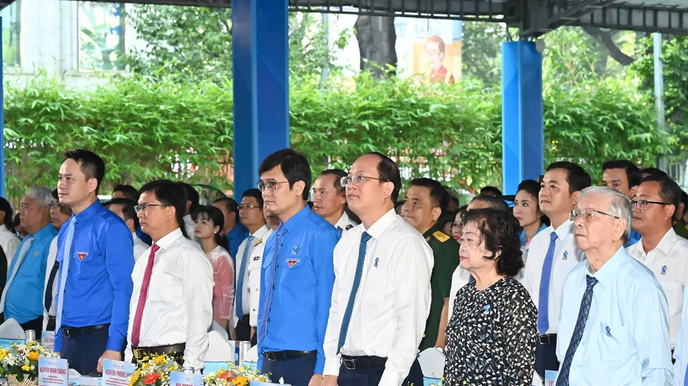 Các đại biểu tham dự phiên bế mạc Đại hội đại biểu LHTN Việt Nam TPHCM lần thứ IX. Ảnh: VIỆT DŨNG