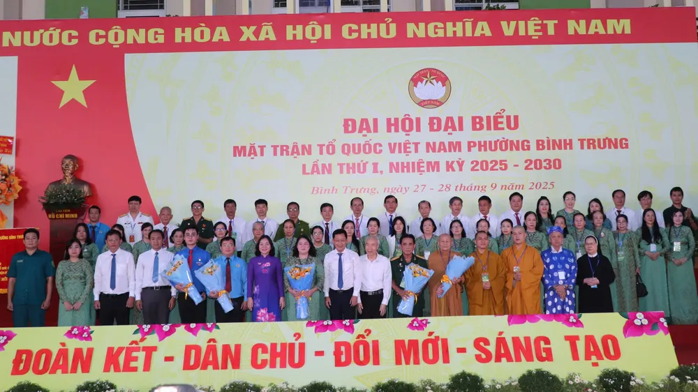 68 Ủy viên Ủy ban MTTQ Việt Nam phường Bình Trưng nhiệm kỳ 2025-2030 ra mắt