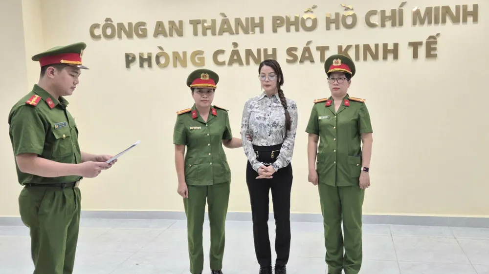 Cơ quan Cảnh sát điều tra Công an TPHCM khởi tố vụ án, khởi tố bị can và thi hành lệnh bắt bị can để tạm giam đối với Trương Ngọc Ánh