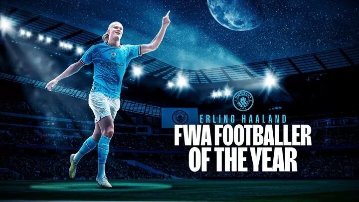 Erling Haaland đoạt giải Cầu thủ xuất sắc nhất năm 2023 của Hiệp hội các cây bút thể thao Anh (FWA) | CHUYÊN TRANG THỂ THAO