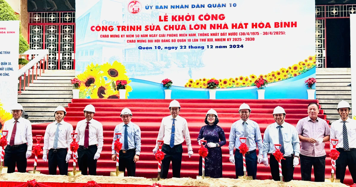 Khởi công công trình sửa chữa lớn Nhà hát Hòa Bình | BÁO SÀI GÒN GIẢI PHÓNG