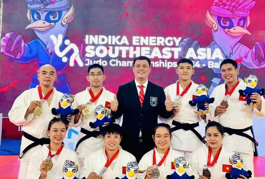 Việt Nam dẫn đầu Giải vô địch Judo Đông Nam Á 2024 với 20 huy chương vàng