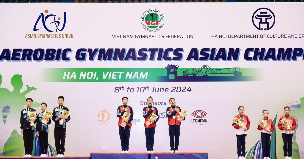 Việt Nam dẫn đầu Giải vô địch thể dục nhịp điệu châu Á 2024 với 8 HCV trên sân nhà