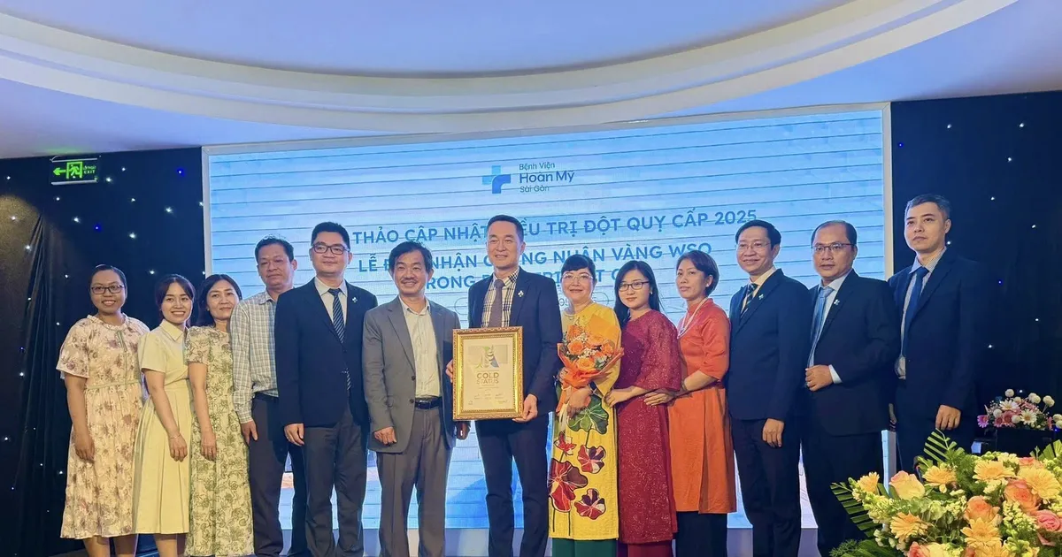 Bệnh viện Hoàn Mỹ Sài Gòn đã nhận chứng nhận Vàng từ Hội Đột quỵ Thế giới