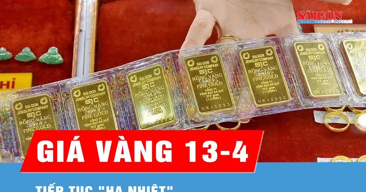 Sáng 13-4, giá vàng tiếp tục 