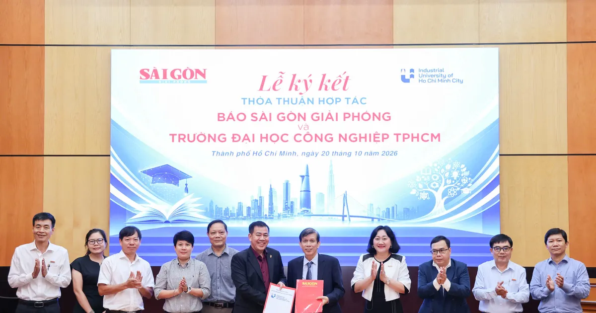 Báo Sài Gòn Giải Phóng và Trường ĐH Công nghiệp TPHCM ký kết hợp tác toàn diện