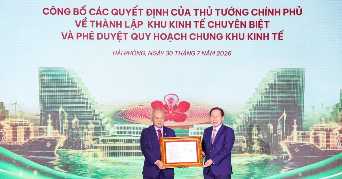 Công bố các quyết định của Thủ tướng về thành lập các khu thương mại, khu kinh tế tại Hải Phòng