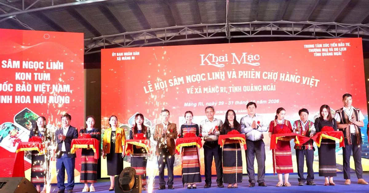 Khai mạc Lễ hội sâm Ngọc Linh và Phiên chợ hàng Việt tại tỉnh Quảng Ngãi