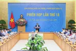 Thủ tướng Phạm Minh Chính chủ trì và phát biểu tại phiên họp thứ 18 của Ban Chỉ đạo quốc gia phòng, chống dịch Covid-19, sáng 6-11. Ảnh: VIẾT CHUNG