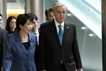 Thủ tướng Nhật Bản Takaichi Sanae và Tổng thống Kassym-Jomart Tokayev của Kazakhstan. (Ảnh: Theo NHK)