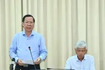 Chủ tịch UBND TPHCM Phan Văn Mãi chủ trì phiên họp lấy ý kiến các sở ngành về Vành đai 4 vào chiều 20-11