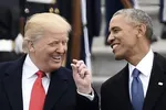Ông Trump và ông Obama.