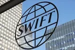Biểu tượng hệ thống thanh toán toàn cầu SWIFT. (Ảnh: Russia Bussiness Today/TTXVN)