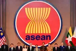 ASEAN dignitaries open the bloc's new building in Jakarta in August. The association's summit starts this week in Bangkok. © Getty Images
