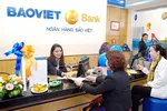Customers are being served at BaoVietBank.