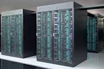 The Fugaku supercomputer is already eight times more powerful than its predecessor despite only being partially operational. (Photo courtesy of Riken)