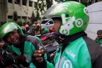 Gojek drivers in Jakarta: The Indonesia startup created a $6.38 million relief fund for its drivers. © Reuters