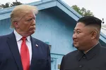 Tổng thống Mỹ Donald Trump và Chủ tịch Triều Tiên Kim Jong-un. Ảnh: AP