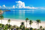 A beach in Nha Trang city.