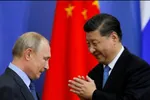 Ông Putin và ông Tập Cận Bình - ảnh tư liệu South China Morning Post.