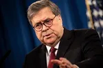 Bộ trưởng Tư pháp Hoa Kỳ William Barr phát biểu về việc phát hành Báo cáo Mueller tại Bộ Tư pháp ngày 18 tháng 4 năm 2019, ở Washington, DC. @BRENDAN SMIALOWSKI / AFP via Getty Images