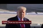 Tổng thống Trump khẳng định Big Tech đã phạm sai lầm "thê thảm". (Ảnh: CNBC)