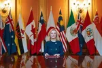 Bộ trưởng Thương mại Quốc tế của Anh Liz Truss - Ảnh: BBC