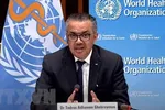 Tổng Giám đốc Tổ chức Y tế thế giới (WHO) Tedros Adhanom Ghebreyesus phát biểu trong cuộc họp báo tại Geneva, Thụy Sĩ. (Ảnh: THX/TTXVN).