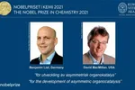 Hai nhà khoa học List (trái) và MacMillan được vinh danh bằng giải thưởng Nobel Hóa học 2021. Ảnh: Nobel Prize.