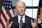 Tổng thống Mỹ Joe Biden phát biểu tại Washington, DC, Mỹ. Ảnh: AFP/TTXVN