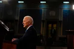 Ông Joe Biden phát biểu tại một phiên họp chung của Quốc hội vào ngày 28 tháng 4 năm 2021. Ảnh: Getty Images