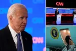 Joe Biden và Donald Trump đã tranh luận vào đêm qua. Ảnh: Alamy
