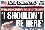 Trang bìa tờ NYP đã thực hiện cuộc phỏng vấn với ông Trump.