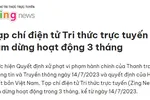 Zing News bị tước giấy phép 3 tháng và phạt hành chính 243,5 triệu đồng
