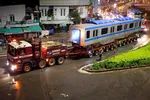 Vận chuyển xuyên đêm đưa 3 toa tàu metro 1 về depot Long Bình
