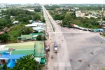 Quốc lộ 22, đoạn qua xã Lợi Thuận, huyện Bến Cầu, tỉnh Tây Ninh, gần cửa khẩu Mộc Bài nối vào cao tốc TPHCM - Mộc Bài. Ảnh: CAO THĂNG